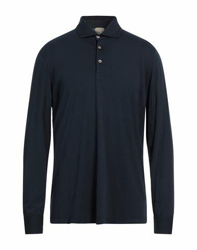 H953 Man Polo shirt Midnight blue Pima Cotton, Modal Cover