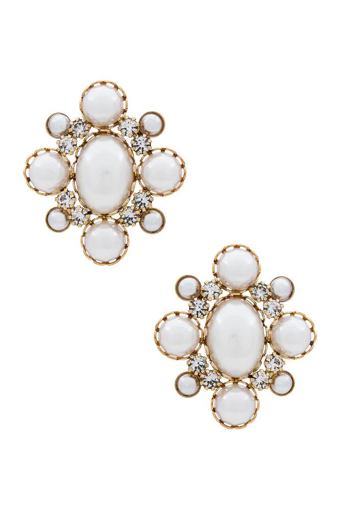 Jennifer Behr Jubilee Earrings in Metallic Gold Cover