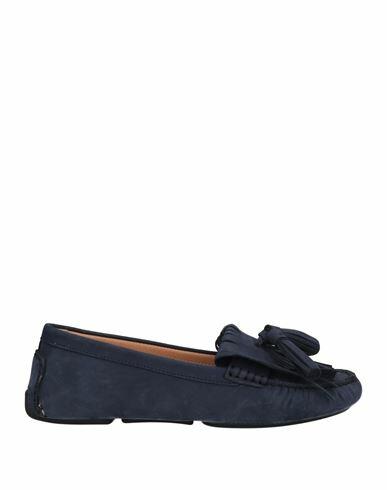 Boemos Woman Loafers Navy blue Soft Leather Cover