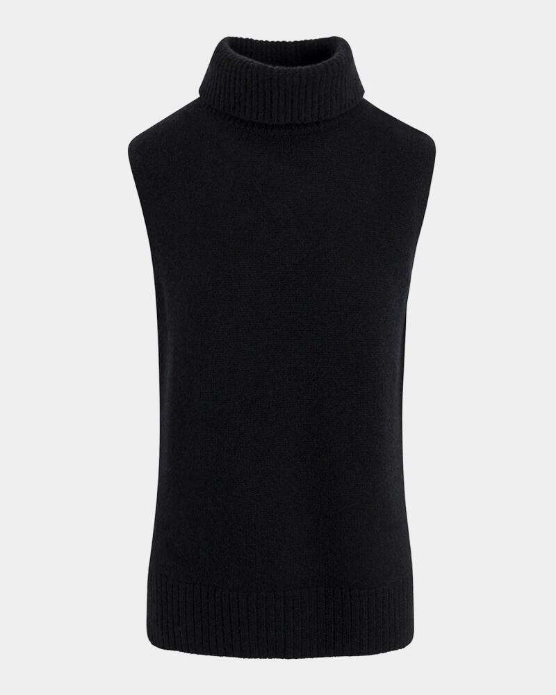 Splendid Cashmere Sleeveless Turtleneck Sweater Cover