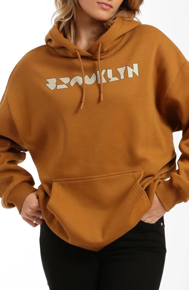 Brooklyn Industries Diagonal Logo Graphic Hoodie in Cathay Spice Cover