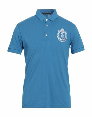 Billionaire Man Polo shirt Pastel blue Cotton Cover