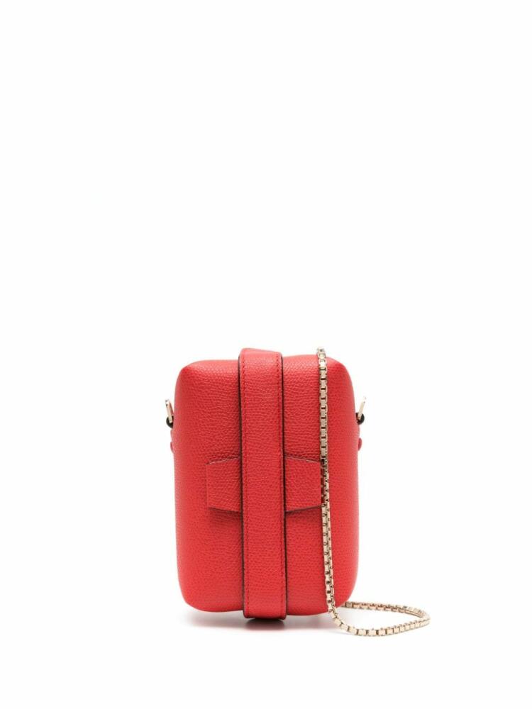 Valextra Tric Trac folded-design leather mini bag - Red Cover