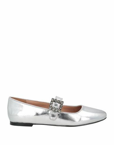 Bibi Lou Woman Ballet flats Silver Leather Cover