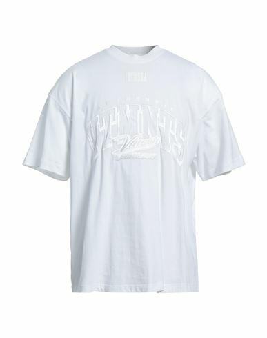 Vtmnts Man T-shirt White Cotton Cover