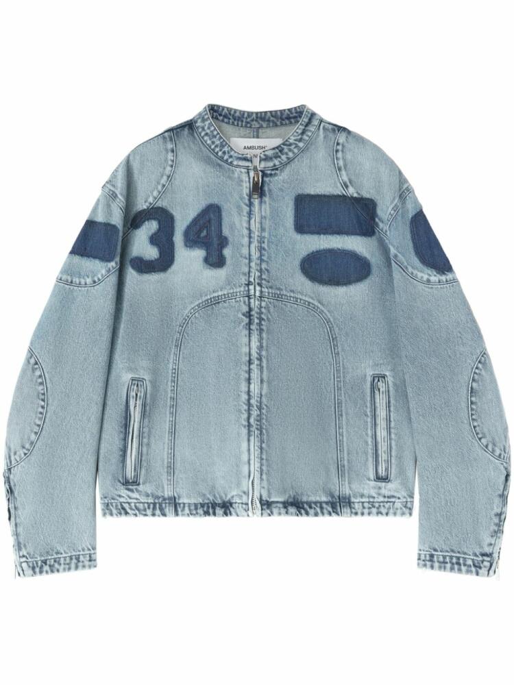 AMBUSH varsity-style denim jacket - Blue Cover