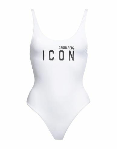 Dsquared2 Woman One-piece swimsuit White Polyamide, Elastane Cover