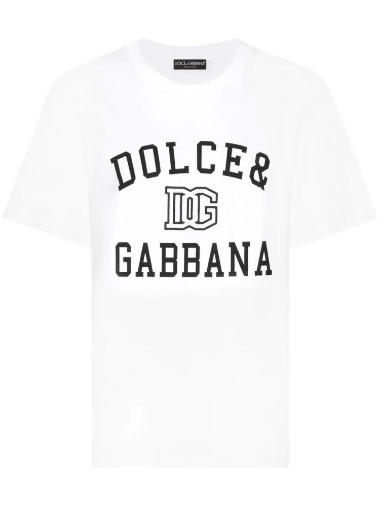 Dolce & Gabbana logo-print T-shirt - White Cover