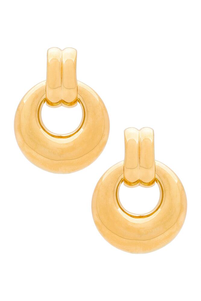 AUREUM Elodie Earrings in Metallic Gold Cover