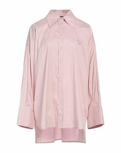 Blumarine Woman Shirt Pink Cotton, Polyamide, Elastane Cover