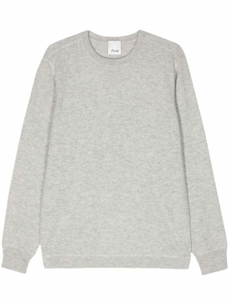 Allude fine-knit cashmere jumper - Grey Cover