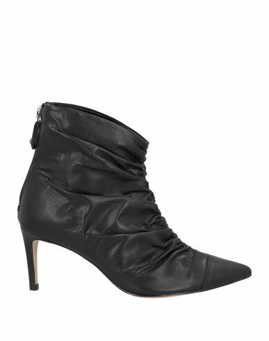 Miss Unique Woman Ankle boots Black Soft Leather Cover