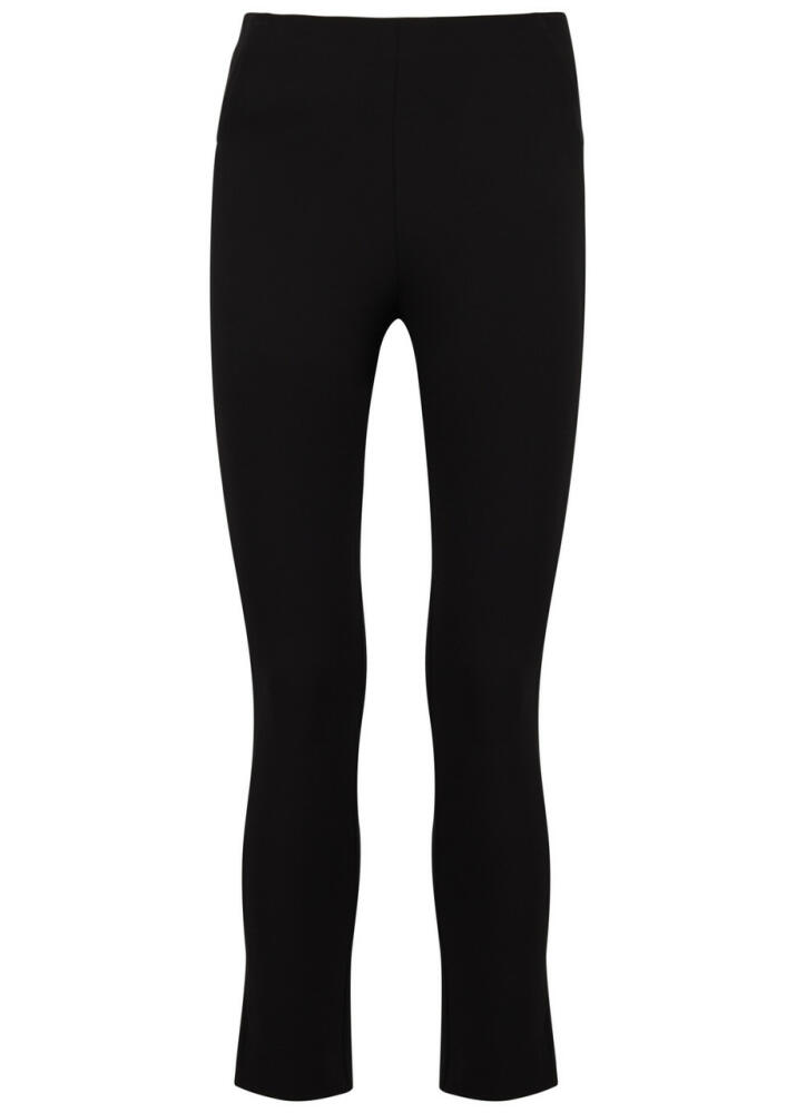 Veronica Beard Cropped Slim-leg Trousers - Black Cover