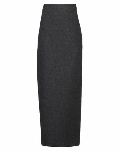 Ann Demeulemeester Woman Maxi skirt Lead Virgin Wool Cover