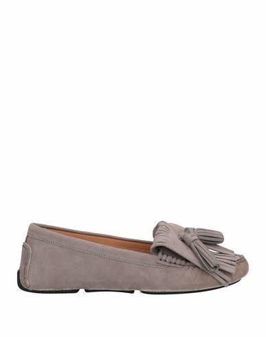 Boemos Woman Loafers Grey Soft Leather Cover