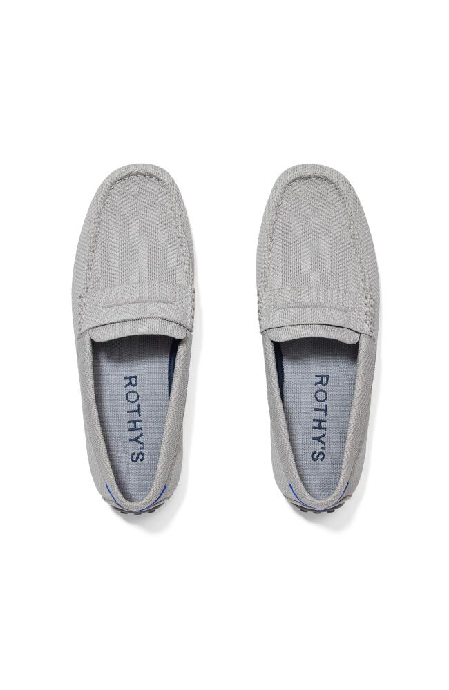 Rothy's The Driving Loafer in Light Grey Herringbone Cover