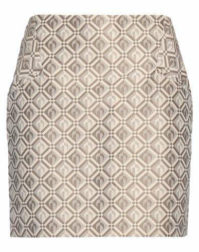 Marine Serre Woman Mini skirt Beige Cotton, Polyester, Polyamide Cover