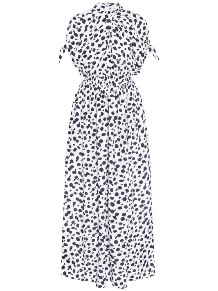 Rosetta Getty polka-dot twist maxi dress - Black Cover