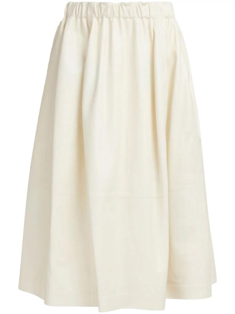 Marni elasticated-waist midi skirt - Neutrals Cover