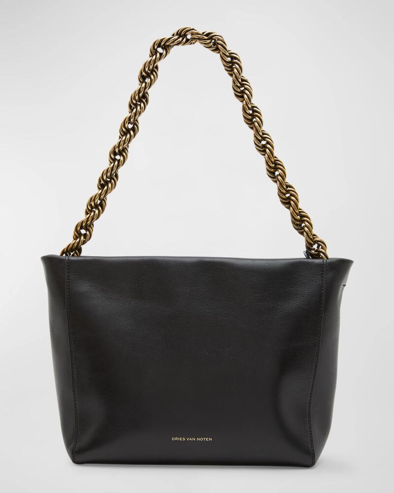 Dries Van Noten Chain Zip Leather Tote Bag Cover