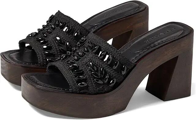 Bernardo Knox (Black Crochet) Women's Sandals Cover