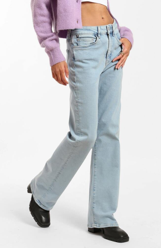 Brooklyn Industries Park High Waist Relaxed Straight Leg Jeans in Bleached Denim Cover