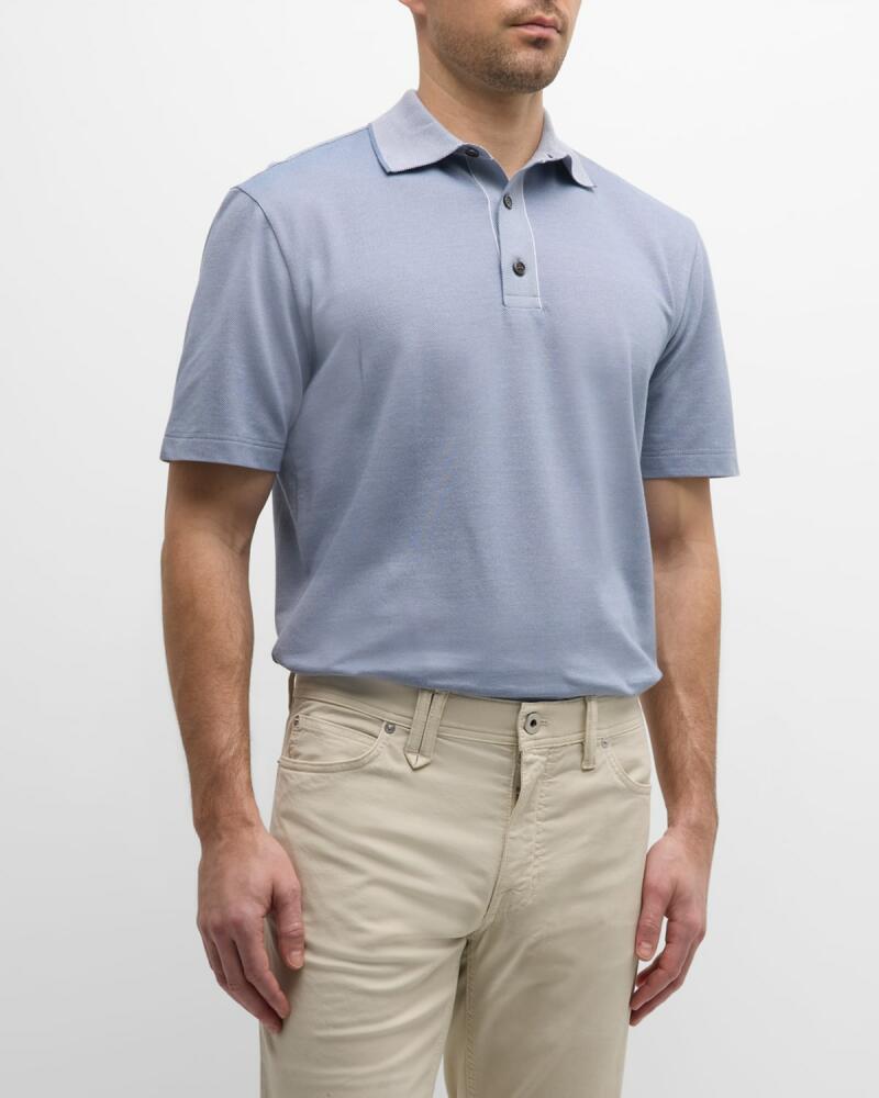 Brioni Men's Cotton Polo Shirt Cover