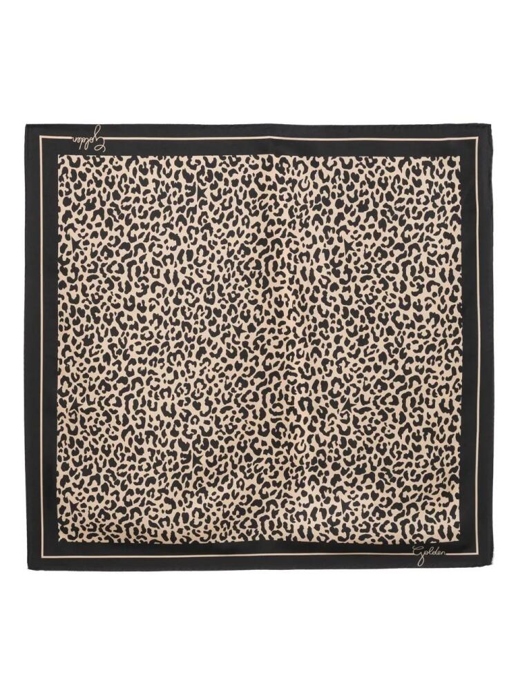 Golden Goose leopard-print silk foulard - Neutrals Cover