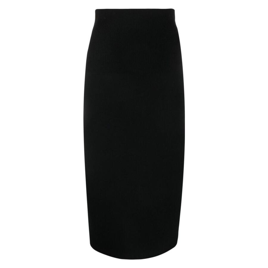 Victoria Beckham Ribbed Body Fitted Pencil Skirt Cover