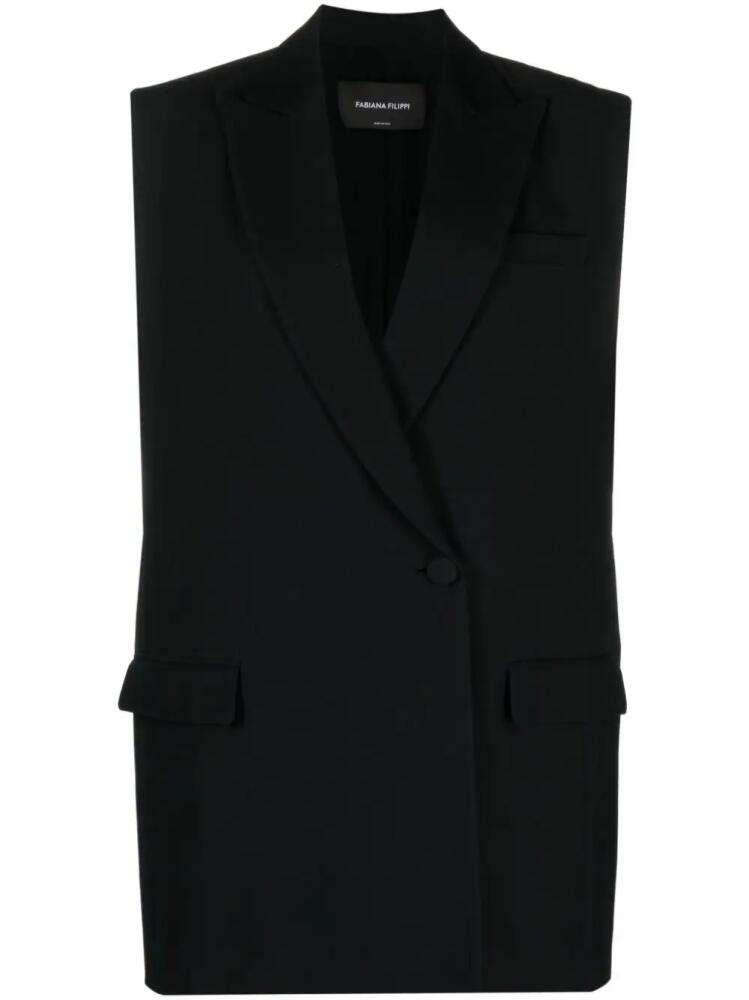 Fabiana Filippi double-breasted tailored vest - Black Cover