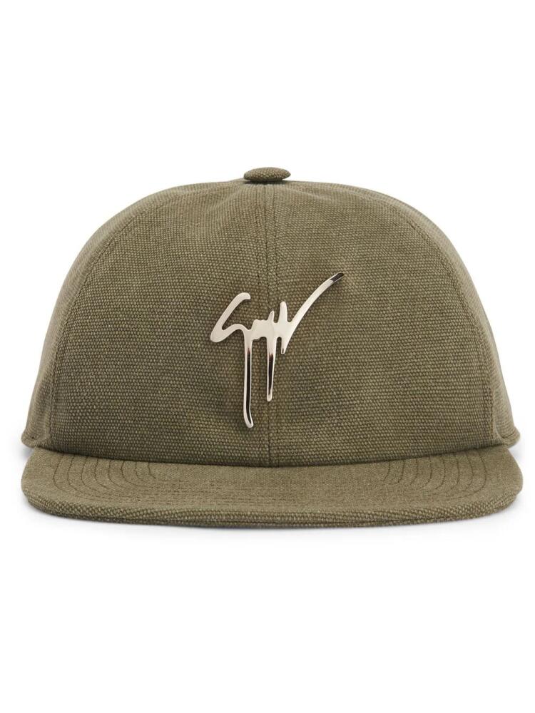 Giuseppe Zanotti Cohen cotton baseball cap - Green Cover