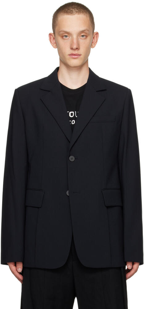 WOOYOUNGMI Navy Single Blazer Cover