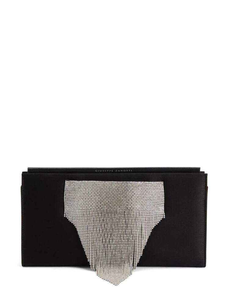 Giuseppe Zanotti Josiane crystal-embellished clutch - Black Cover