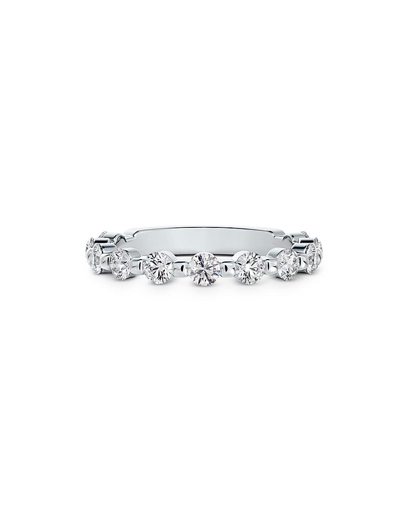 De Beers Forevermark Platinum Shared Prong Diamond Band Ring Cover