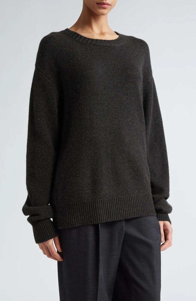 The Row Fiji Cashmere Sweater in Enzyme Black Melange Cover