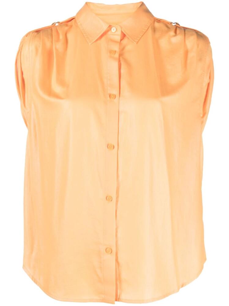 DKNY shoulder roll-tab blouse - Orange Cover