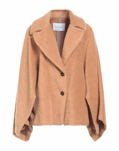 Fabiana Filippi Woman Coat Camel Alpaca wool, Virgin Wool Cover