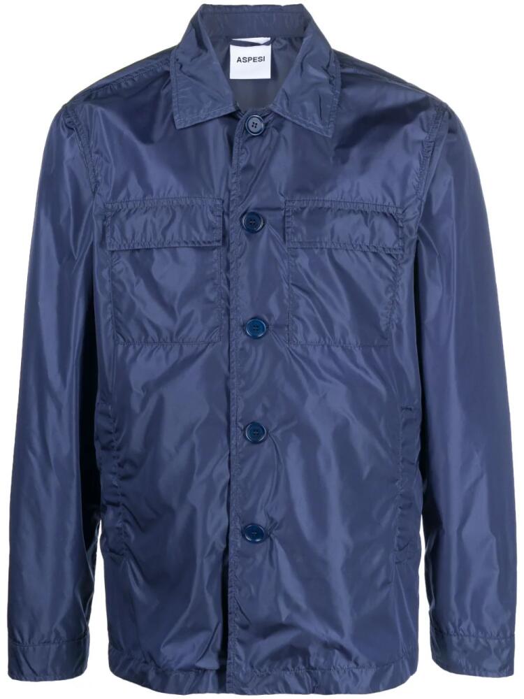 ASPESI buttoned long-sleeve shirt - Blue Cover