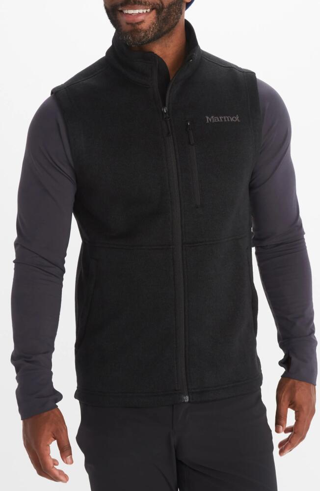 Marmot Drop Line Fleece Vest in Black Cover