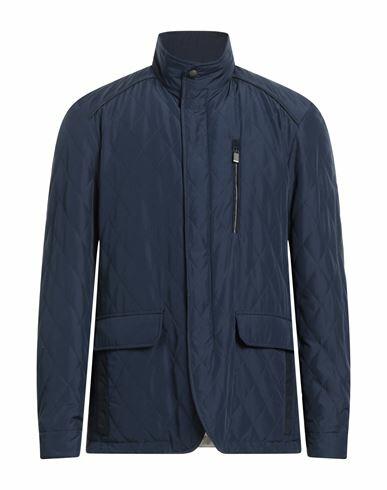 Canali Man Jacket Midnight blue Polyester Cover