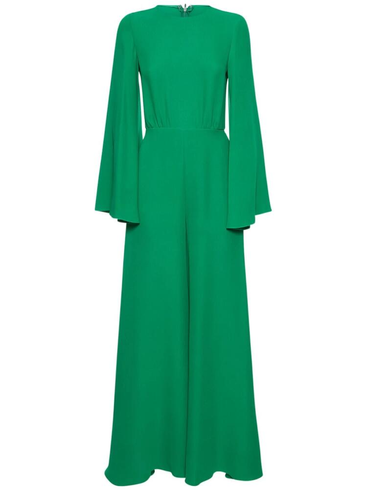 VALENTINO Cady Couture Long-sleeve Jumpsuit Cover