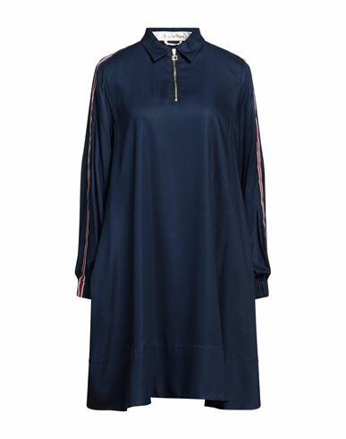 Le Sarte Pettegole Woman Mini dress Blue Viscose, Silk, Polyester Cover