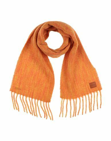 Sandro Woman Scarf Orange Alpaca wool, Virgin Wool, Polyamide Cover