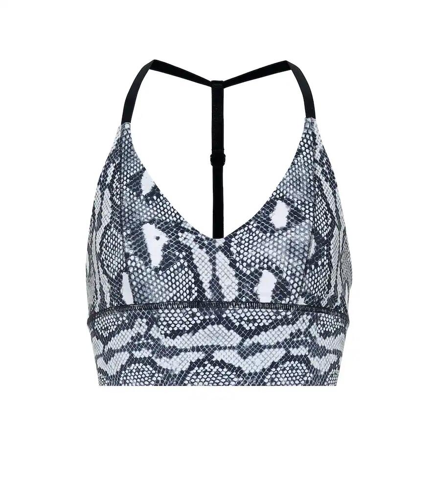 Adam Selman Sport Snake-print sports bra Cover