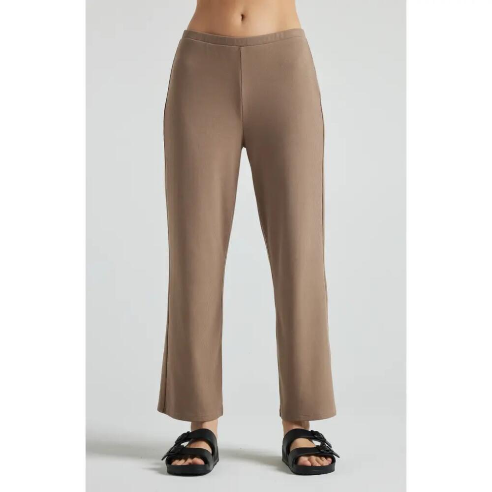 Losano Serene Rib Relaxed Pant in Pine Bark Cover