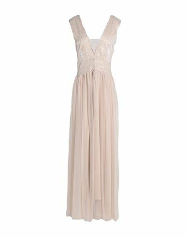 Soallure Woman Maxi dress Ivory Polyester, Elastane Cover