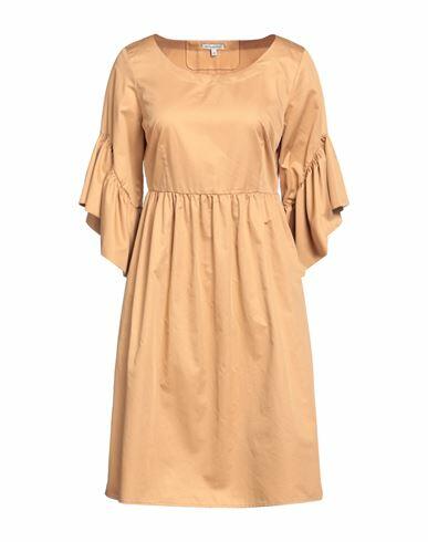 Camicettasnob Woman Midi dress Camel Cotton Cover