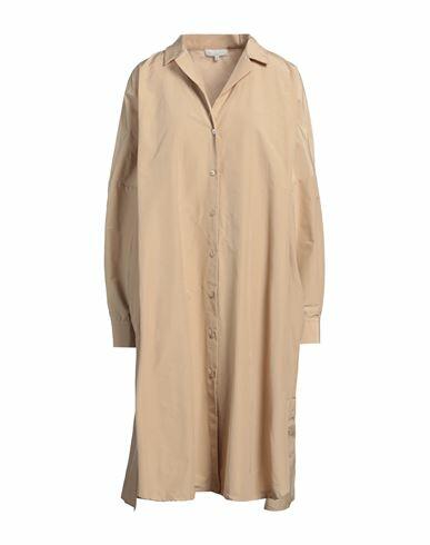 Antonelli Woman Midi dress Sand Cotton, Polyester Cover