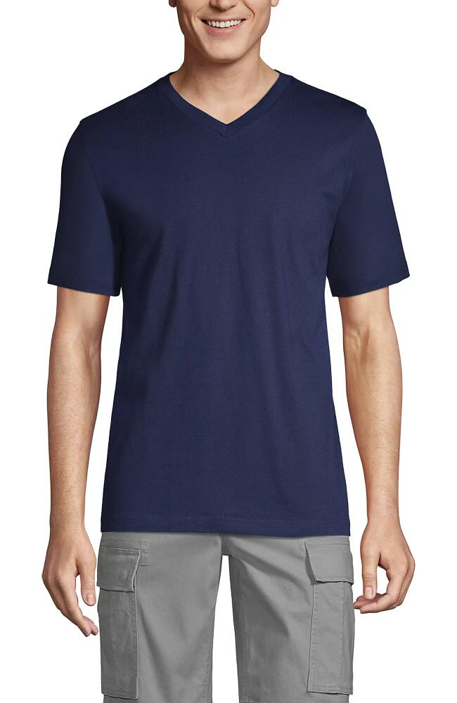 Lands' End Super-T Short Sleeve V-Neck T-Shirt in Radiant Navy Cover