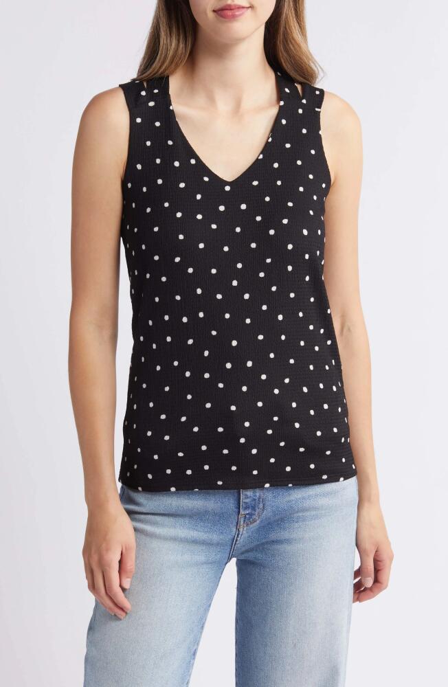 Loveappella Crisscross Tank Top in Black Cover